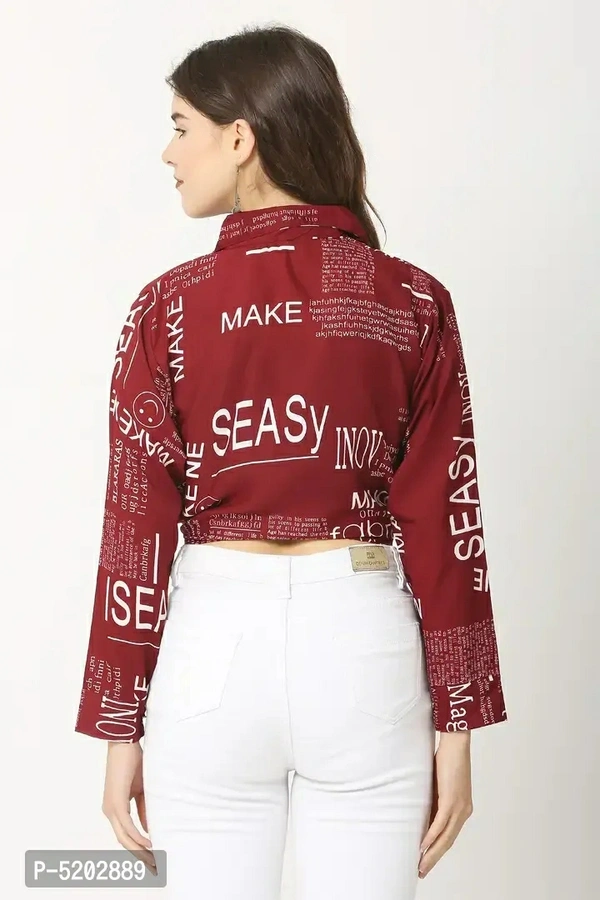 Women Cotton Blend Printed Crop TopSize: SMLXL Color:  Maroon Fabric:  Cotton Blend Style:  PrintedWithin 6-8 business days However, to find out an actual date of delivery, please enter your pin code.null - XL