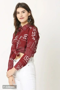 Women Cotton Blend Printed Crop TopSize: SMLXL Color:  Maroon Fabric:  Cotton Blend Style:  PrintedWithin 6-8 business days However, to find out an actual date of delivery, please enter your pin code.null - L