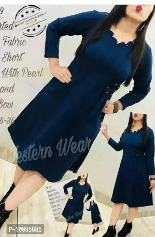 Women Solid Fit and Flared DressSize: SML Fabric:  Wool Type:  Knee Length Style:  Solid Design Type:  Fit And Flare DressWithin 6-8 business days However, to find out an actual date of delivery, please enter your pin code.null - S