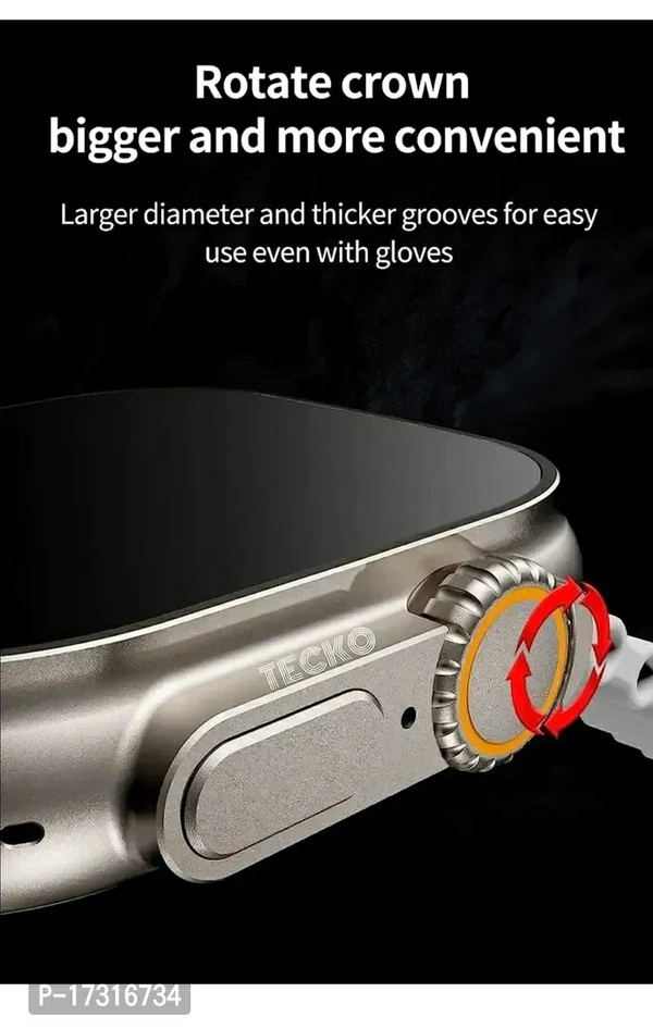 S8 Watch Ultra 49mm Latest Bluetooth Calling Series 8 AMOLED High Resolution with All Sports Features  Health Tracker, 5 Days Long Wireless Charging Battery, Bluetooth Unisex Smart Watch (T-900 Ultra Warranty Description:  Manual EntryWeight: 0.5 (in kgs)Within 6-8 business days However, to find out an actual date of delivery, please enter your pin code.Ultra Space Aluminium case w