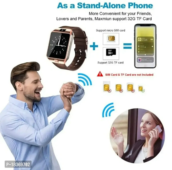 DZ09 Bluetooth Smartwatch with Sim Card Slot callinng Function, Camera Recording smartwatch for Unisex, Touchscreen Multifunction Smartwatch   AAA Warranty Description:  Manual EntryWeight: 0.2 (in kgs)Storage: 5.0 (in GB)Within 6-8 business days However, to find out an actual date of delivery, please enter your pin code.DZ09 smartwatches for unisex,Compatible with Smartphones, Wir