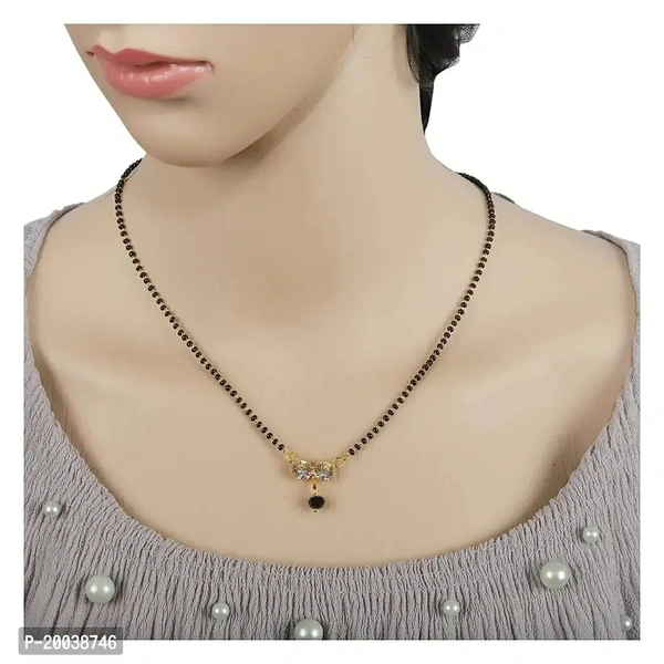 COMBO MANGASLUTRA [ BUY 1 GET 3 FREE] Color:  Golden Style:  Layered Material:  AlloyLength: 77.0 (in cm)Within 6-8 business days However, to find out an actual date of delivery, please enter your pin code.Traditional Gold Plated Glorious Hand Meena Daily Wear Mangalsutra Tanmaniya For Women. 'Mangalsutra' ndash; The Mark Of Marriage lsquo;Mangalrsquo; Implies Auspicious And lsquo;