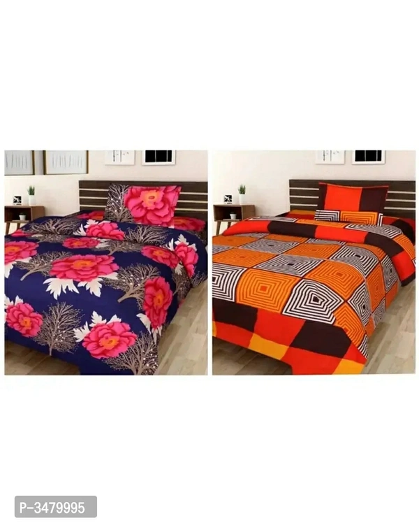 BUY 1 GET 1 FREE Poly Cotton Single BedsheetWithin 6-8 business days However, to find out an actual date of delivery, please enter your pin code.Decent Home Single Polycotton Bedsheet Combo Set Content 2 Bedsheet + 2 Pillow Covers Fabric polycotton