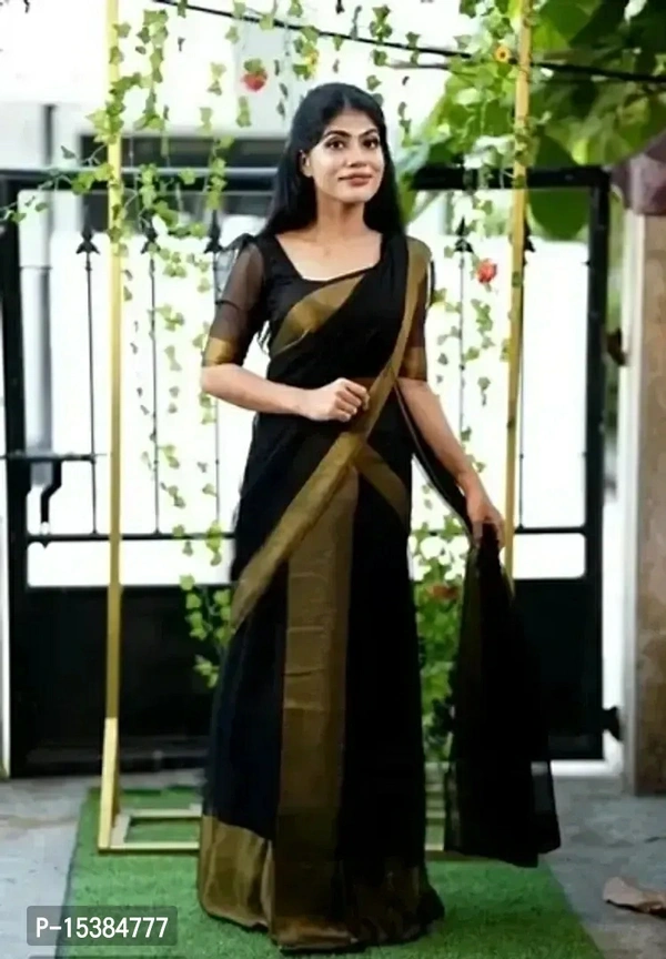 Chiffon Zari Border Saree with Blouse Piece Fabric:  Chiffon Type:  Saree with Blouse piece Style:  ZariSaree Length: 5.5 (in metres)Blouse Length: 0.8 (in metres)Within 6-8 business days However, to find out an actual date of delivery, please enter your pin code.null