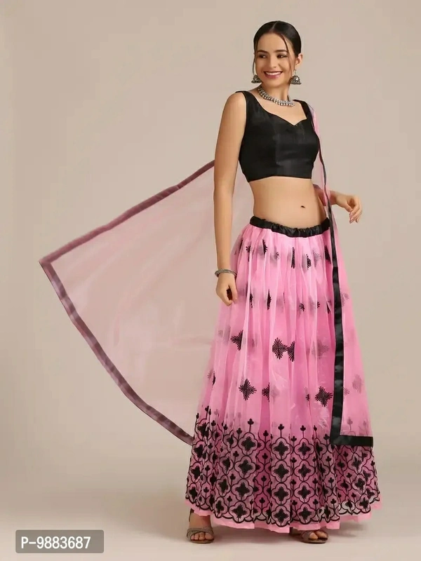 Women  Net Semi Stitched Lehenga Choli Fabric:  Net Type:  Semi StitchedWaist: 32.0 - 40.0 (in inches)Bust: 32.0 - 40.0 (in inches)Within 6-8 business days However, to find out an actual date of delivery, please enter your pin code.