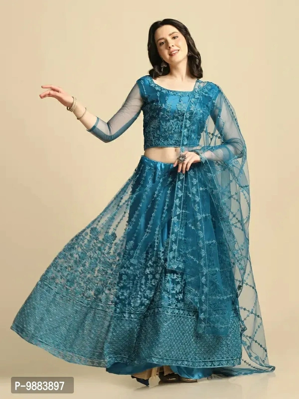Women  Net Semi Stitched Lehenga Choli Fabric:  Net Type:  Semi StitchedWaist: 32.0 - 40.0 (in inches)Bust: 32.0 - 40.0 (in inches)Within 6-8 business days However, to find out an actual date of delivery, please enter your pin code.null