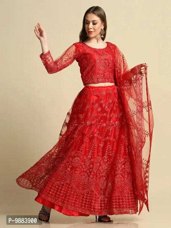 Women  Net Semi Stitched Lehenga Choli Fabric:  Net Type:  Semi StitchedWaist: 32.0 - 40.0 (in inches)Bust: 32.0 - 40.0 (in inches)Within 6-8 business days However, to find out an actual date of delivery, please enter your pin code.null