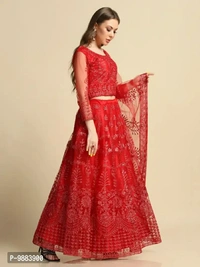 Women  Net Semi Stitched Lehenga Choli Fabric:  Net Type:  Semi StitchedWaist: 32.0 - 40.0 (in inches)Bust: 32.0 - 40.0 (in inches)Within 6-8 business days However, to find out an actual date of delivery, please enter your pin code.null