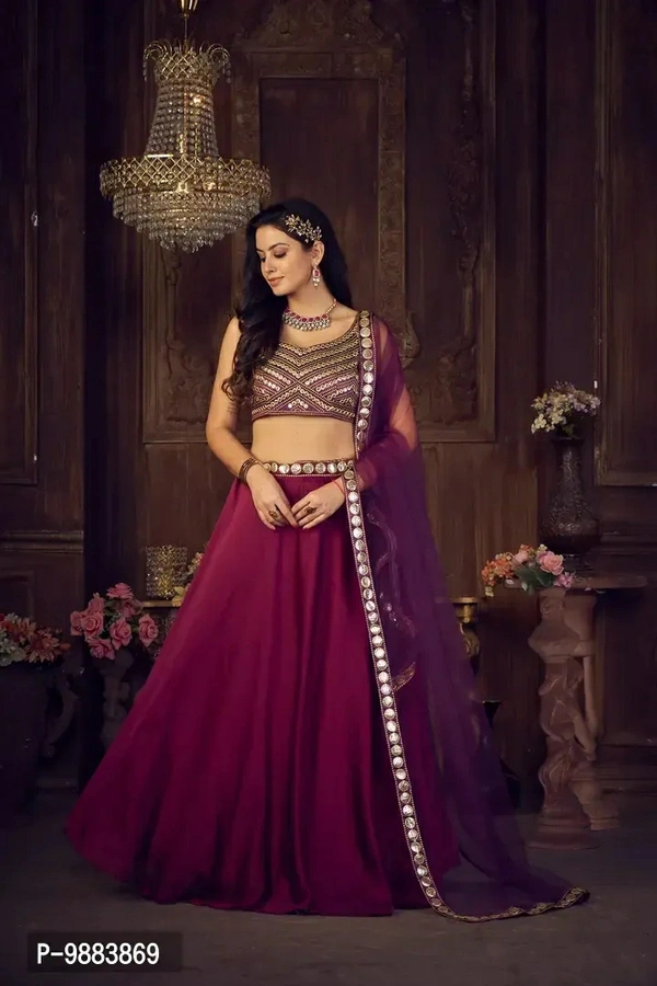Women  Art Silk Semi Stitched Lehenga Choli Fabric:  Art Silk Type:  Semi StitchedWaist: 32.0 - 40.0 (in inches)Bust: 32.0 - 40.0 (in inches)Within 6-8 business days However, to find out an actual date of delivery, please enter your pin code.