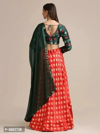 Women  Jacquard Semi Stitched Lehenga Choli Fabric:  Art Silk Type:  Semi StitchedWaist: 32.0 - 40.0 (in inches)Bust: 32.0 - 40.0 (in inches)Within 6-8 business days However, to find out an actual date of delivery, please enter your pin code.