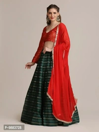 Women  Jacquard Semi Stitched Lehenga Choli Fabric:  Art Silk Type:  Semi StitchedWaist: 32.0 - 40.0 (in inches)Bust: 32.0 - 40.0 (in inches)Within 6-8 business days However, to find out an actual date of delivery, please enter your pin code.