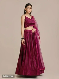 Women  Satin Silk Semi Stitched Lehenga Choli Fabric:  Satin Silk Type:  Semi StitchedWaist: 32.0 - 40.0 (in inches)Bust: 32.0 - 40.0 (in inches)Within 6-8 business days However, to find out an actual date of delivery, please enter your pin code.null