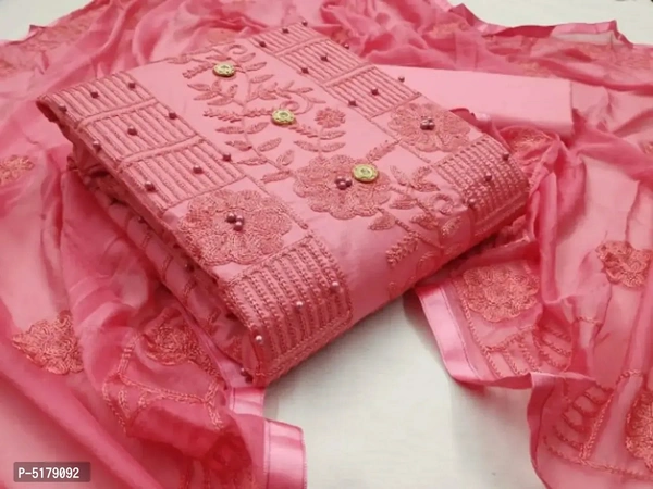 Womens Polycotton Dress Material With DupattaTop Length: 2.0 (in metres)Bottom Length: 2.0 (in metres)Dupatta Length: 2.0 (in metres)Within 6-8 business days However, to find out an actual date of delivery, please enter your pin code.Womens Polycotton Dress Material With Dupatta