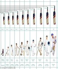 Catalog Name:*Fancy Cricket Bats*Material: Popular WillowSize: 5Cover: WithAge Group: 10-11 YearsBat Grade: Grade 1+Net Quantity (N): 1Dispatch: 1 Day*Proof of Safe Delivery! Click to know on Safety Standards of Delivery Partners- https://ltl.sh/y_nZrAV3