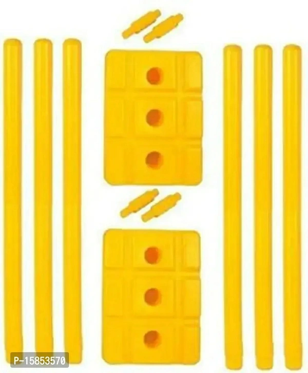 CORSO  Hard Plastic Cricket Wicket Set 6 Wickets + 4 Bails + 2 Base Stumps Set Size LargeWithin 6-8 business days However, to find out an actual date of delivery, please enter your pin code.CORSO Hard Plastic Cricket Wicket Set 6 Wickets + 4 Bails + 2 Base Stumps Set Size Large