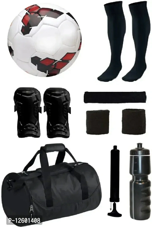 Combo of Premier League Red/Yellow Football (Size-5) with 7 Other items Football KitWithin 6-8 business days However, to find out an actual date of delivery, please enter your pin code.Combo of Football, Pair of Soccer Socks, Pair of Black Wrist Support, Black Head Band, Multicolour Air Pump, Gym Sipper, Pair of Shin Guard, Gym Bag