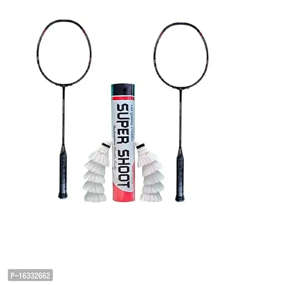 PAULreg;  Pro-2 Badminton Racket Set with Full Cover Pack of Two with ( 10 Super Shoot Feather Shuttlecock )Within 6-8 business days However, to find out an actual date of delivery, please enter your pin code.PAULreg; High Quality Rackets Set With (10 Super Shoot Feather Shuttlecock) For Kids And Adults And All Age Groups. This Shuttle Cock Bat Is Ideal For All Age Groups And Is Ve