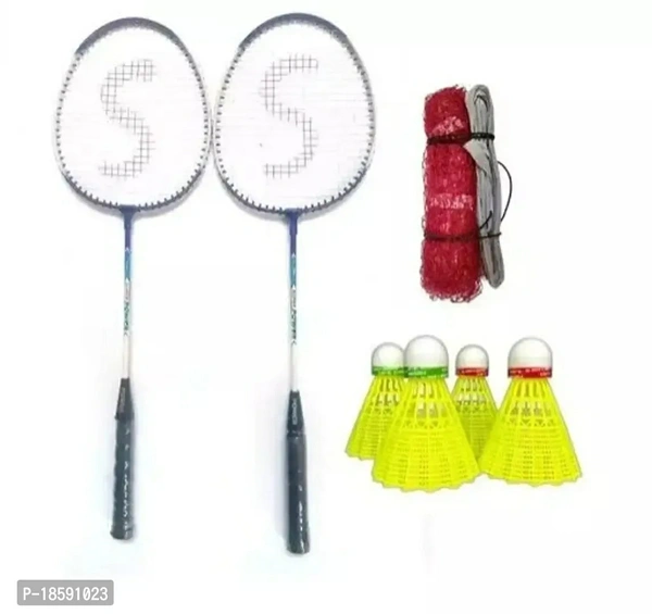 Aluminium Frame Blue Colour Badminton Racket With 4 Nylon Shuttle Cock And One NetWithin 6-8 business days However, to find out an actual date of delivery, please enter your pin code.Aluminium Frame Blue Colour Badminton Racket With 4 Nylon Shuttle Cock And One Net