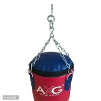 AXG Unfilled Boxing Punching Bag 2.5 ft With stainless steel chain (Heavy PU Material)Within 6-8 business days However, to find out an actual date of delivery, please enter your pin code.AXG unfilled hanging punching bag CUSTOMISABLE FILLING - with a zipped top design letting you adjust the weight of the heavy bag EXTREME DURABILITY - each bag is double stitched, reinforced with he