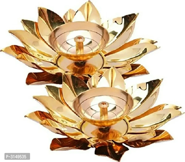 Brass And Copper Kamalpatta Akhand Diya 6 Inch Set Of 2Within 6-8 business days However, to find out an actual date of delivery, please enter your pin code.Brass And Copper Kamalpatta Akhand Diya 6 Inch Set Of 2