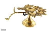 SHREE GANESH ENTERPRISES ? Diya Stand Lamp ? Lamp ? Diya Lamp ? Brass Diya Lamp ? Multi Wick Diya ? Auspicious Diya Lamp for Home Arti ? Praying Diya ? 6 Wick/Batti Lamp. ? Golden Diya LampSize: 12x16x7.5 (l x b x h) cms approxWithin 6-8 business days However, to find out an actual date of delivery, please enter your pin code.• Dimensions: 12X16X7.5 (L X B X H) Cms Approx 4.7x6.2x3
