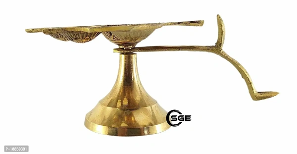 SHREE GANESH ENTERPRISES ? Diya Stand Lamp ? Lamp ? Diya Lamp ? Brass Diya Lamp ? Multi Wick Diya ? Auspicious Diya Lamp for Home Arti ? Praying Diya ? 6 Wick/Batti Lamp. ? Golden Diya LampSize: 12x16x7.5 (l x b x h) cms approxWithin 6-8 business days However, to find out an actual date of delivery, please enter your pin code.• Dimensions: 12X16X7.5 (L X B X H) Cms Approx 4.7x6.2x3