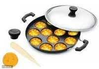BIGWIN Wonder full 12 cavity BLOCK Appam Patra padhkar Paniyarakkal with lid (Aluminium , Non - stick) Type:  Steamers & Idli Makers Net Contents:  Pack Of 1 Material:  Aluminium Net Contents Details:  Product NameWithin 6-8 business days However, to find out an actual date of delivery, please enter your pin code.BIGWIN Wonder full 12 cavity BLOCK Appam Patra padhkar Paniyarakkal w