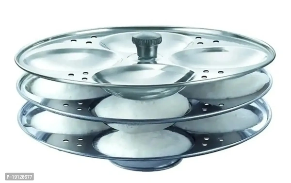 My Kitchen Stainless Steel Idli Stand 3 Plate for 12 Idlis (Silver) Type:  Steamers & Idli Makers Material:  MetalLength: 9.0 (in cm)Width: 9.0 (in cm)Height: 6.0 (in cm)Capacity: 400.0 (in ml)Within 6-8 business days However, to find out an actual date of delivery, please enter your pin code.My Kitchen Stainless Steel Idli Stand 3 Plate for 12 Idlis (Silver)