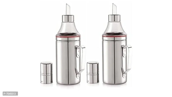 Stainless Steel Nozzle Oil Dispenser 1 Litre Silver | Oil Container | Oil Pourer | Oil Pot | Oil Can | Oil Bottle with Handle Pack of 2 Type:  Other Material:  Stainless SteelWithin 6-8 business days However, to find out an actual date of delivery, please enter your pin code.Stainless Steel Nozzle Oil Dispenser 1 Litre Silver | Oil Container | Oil Pourer | Oil Pot | Oil Can | Oil B