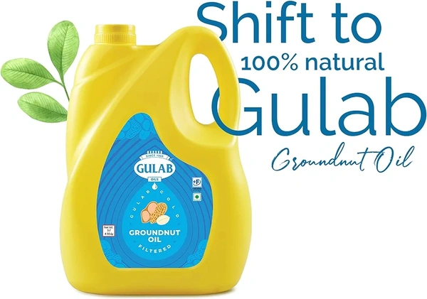GULAB GOLD 100% PURE DOUBLE FILTERED GROUNDNUT(5 LITER) 