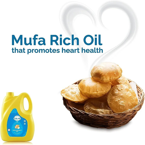GULAB GOLD 100% PURE DOUBLE FILTERED GROUNDNUT(5 LITER) 