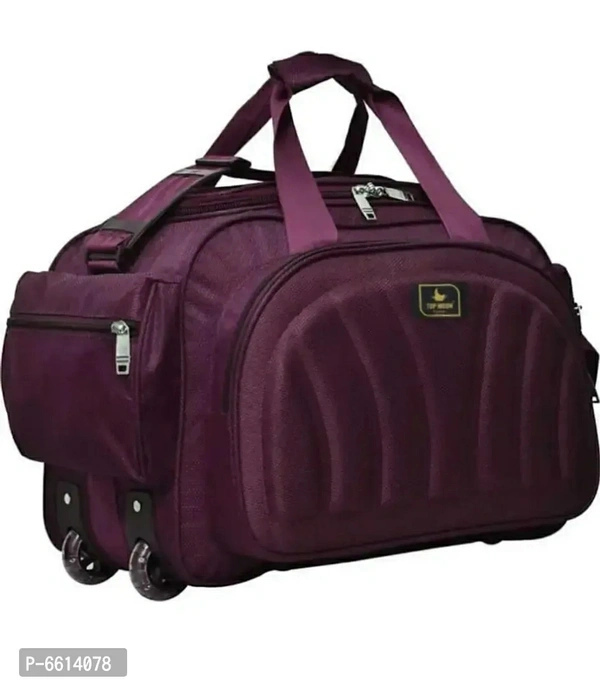 DUFFEL BAG Type:  Regular Size Style:  Solid Material:  PolyesterWithin 6-8 business days However, to find out an actual date of delivery, please enter your pin code.DUFFEL BAG