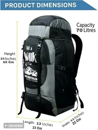 Adventure Series Waterproof Trekking, Hiking, Travel Bag with Shoe Compartment Rucksack - 60LWithin 6-8 business days However, to find out an actual date of delivery, please enter your pin code.JHOLAWALA 70L Waterproof Rucksack is suitable for outdoor camps trekking tour travel hiking adventure biking Mountaineering etc. Made of lightweight materials with durability and utmost comf