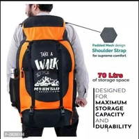Adventure Series Waterproof Trekking Hiking Travel Bag with Shoe Compartment Rucksack - 60Within 6-8 business days However, to find out an actual date of delivery, please enter your pin code.JHOLAWALA 70L Waterproof Rucksack is suitable for outdoor camps trekking tour travel hiking adventure biking Mountaineering etc. Made of lightweight materials with durability and utmost comfort