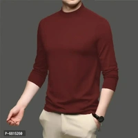 Lime Mens full sleeves turtle neck/high neck t shirtSize: SMLXL Color:  Maroon Fabric:  Polyester Type:  Tees Style:  Solid Design Type:  High Neck TeesWithin 6-8 business days However, to find out an actual date of delivery, please enter your pin code.Lime Full Sleeves Turtle neck/high neck T shirt polyester lycra t shirt Slim Fit t shirt Casual wear T shirt you can Wear it with j - S