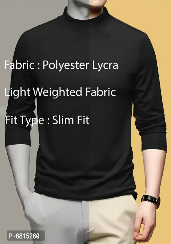 Lime Mens full sleeves turtle neck/high neck t shirtSize: SMLXL Color:  Maroon Fabric:  Polyester Type:  Tees Style:  Solid Design Type:  High Neck TeesWithin 6-8 business days However, to find out an actual date of delivery, please enter your pin code.Lime Full Sleeves Turtle neck/high neck T shirt polyester lycra t shirt Slim Fit t shirt Casual wear T shirt you can Wear it with j - S