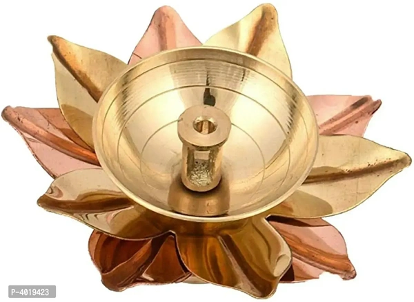 Brass Diya Deepak Oil Lamp Small Lotus Kamal Shape for Home TempleWithin 6-8 business days However, to find out an actual date of delivery, please enter your pin code.Happy Arts offers you Akhand Diya made by brass. It is Ideal for creating calm and meditative atmosphere in your puja room. Happy Arts Akhand Diya is great choice for personal use and also can be used as a gift.