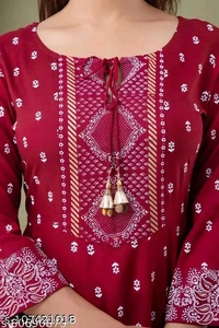 Checkout this latest Dupatta SetsProduct Name: *Womens Rayon Kurti With Duppata And Bottomwear 3 Pice Set*Kurta Fabric: RayonFabric: RayonBottomwear Fabric: RayonSleeve Length: Three-Quarter SleevesPattern: PrintedSet Type: Kurta with Dupatta and BottomwearStitch Type: StitchedNet Quantity (N): Singleexplores the collection of beautifully designed Anarkali Kurti. Each piece is eleg - XXXL