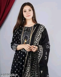 Womens Rayon Kurti With Duppata And Bottomwear 3 Pice SetName: Womens Rayon Kurti With Duppata And Bottomwear 3 Pice SetKurta Fabric: RayonFabric: RayonBottomwear Fabric: RayonSleeve Length: Three-Quarter SleevesPattern: PrintedSet Type: Kurta with Dupatta and BottomwearStitch Type: StitchedNet Quantity (N): Singleexplores the collection of beautifully designed Anarkali Kurti. Each - XXL