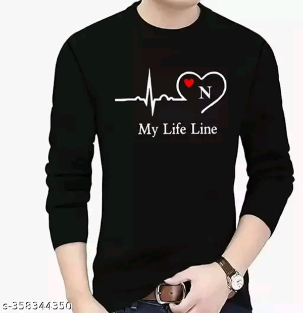 Checkout this latest TshirtsProduct Name: *MY LIFE LINE =N/FULL BLACK *Fabric: PolyesterSleeve Length: Long SleevesPattern: PrintedNet Quantity (N): 1Sizes:S, M, L, XLSuppliers listing their products on Meesho are solely responsible for the accuracy of product information. You shall use the products in safe and legal manner, and it shall not be used for any illegal purpose. The act - XL