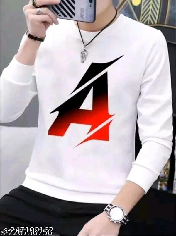 Men'S White Printed Round Neck Full Sleeve Polyester TshirtName: Men'S White Printed Round Neck Full Sleeve Polyester TshirtFabric: PolyesterSleeve Length: Long SleevesPattern: StripedNet Quantity (N): 1Sizes:S, M, L, XLMen's White Printed Round Neck Full Sleeve T-ShirtCountry of Origin: India - L