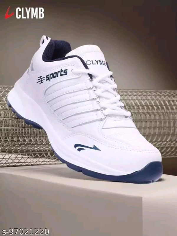 M- -White Mesh   Running/Walking/Gym Sports Shoes For MenName: M- -White Mesh   Running/Walking/Gym Sports Shoes For MenMaterial: SyntheticSole Material: EVAFastening & Back Detail: Lace-UpPattern: SolidNet Quantity (N): 1We believe in delivering Quality Par Excellence products to customers for their happy experience with us.Sizes: IND-6 (Foot Length Size: 25 cm) IND-7 (Foot Length - 7