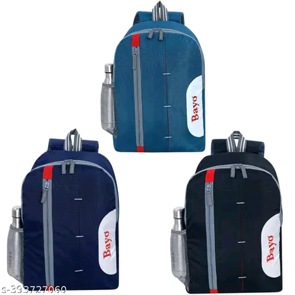 Medium Laptop Backpack Lightweight For School Collage Office Tuition and Picnic Backpack School Bag Collage Bag Backpack For Boys & Girls Men & WomenName: Medium Laptop Backpack Lightweight For School Collage Office Tuition and Picnic Backpack School Bag Collage Bag Backpack For Boys & Girls Men & WomenMaterial: PolyesterNet Quantity (N): 3This BAYO Bag is 25Liter 17 ×11 inch Light