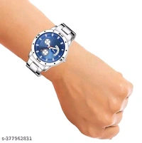Stainless Steel Strap Analog Watch For MenName: Stainless Steel Strap Analog Watch For MenStrap Material: Stainless SteelCase: AsymmetricCase/Bezel Material: Stainless SteelClasp Type: Stainless Steel BuckleDate Display: NoDial Design: SolidDial Shape: RoundDisplay Type: AnalogDual Time: NoGps: NoLight: NoMechanism: QuartzPower Source: Battery PoweredScratch Resistant: YesShock Res