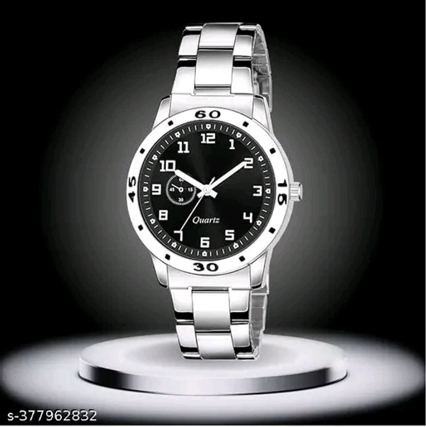Stainless Steel Strap Analog Watch For MenName: Stainless Steel Strap Analog Watch For MenStrap Material: Stainless SteelCase: AsymmetricCase/Bezel Material: Stainless SteelClasp Type: Stainless Steel BuckleDate Display: NoDial Design: SolidDial Shape: RoundDisplay Type: AnalogDual Time: NoGps: NoLight: NoMechanism: QuartzPower Source: Battery PoweredScratch Resistant: YesShock Res