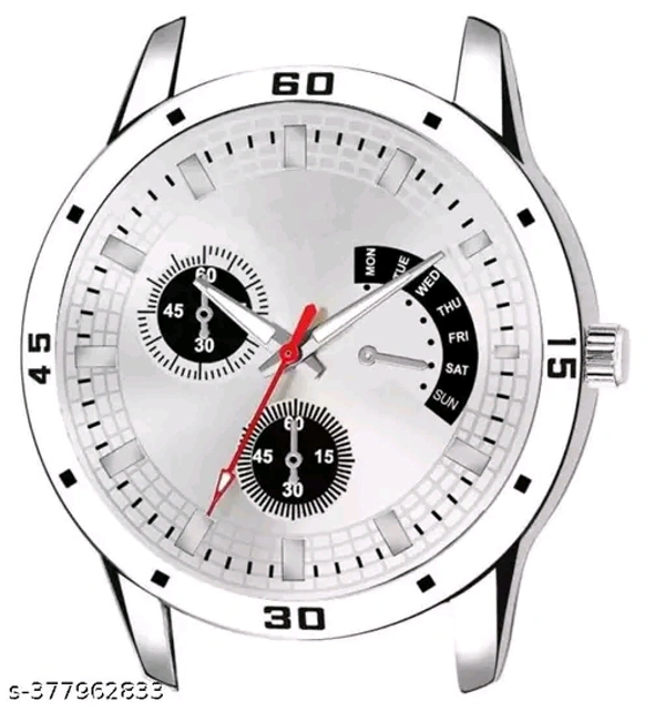 Stainless Steel Strap Analog Watch For MenName: Stainless Steel Strap Analog Watch For MenStrap Material: Stainless SteelCase: AsymmetricCase/Bezel Material: Stainless SteelClasp Type: Stainless Steel BuckleDate Display: NoDial Design: SolidDial Shape: RoundDisplay Type: AnalogDual Time: NoGps: NoLight: NoMechanism: QuartzPower Source: Battery PoweredScratch Resistant: YesShock Res
