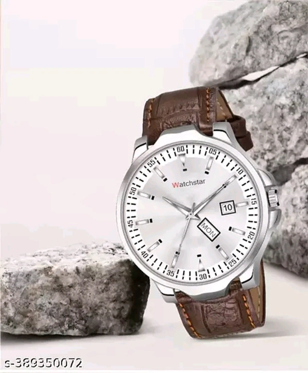 Men Day&Date Functioning Brown Premium Leather Unique Shock Proof Quartz Analog Watch - For Men&BoysName: Men Day&Date Functioning Brown Premium Leather Unique Shock Proof Quartz Analog Watch - For Men&BoysStrap Material: Faux Leather/LeatheretteCase: AsymmetricCase/Bezel Material: Stainless SteelClasp Type: Stainless Steel BuckleDate Display: YesDial Design: SolidDial Shape: Round