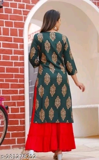 Catalog Name:*Aagam Fashionable Kurtis*Fabric: RayonSleeve Length: Three-Quarter SleevesPattern: EmbellishedCombo of: SingleSizes:XS (Bust Size: 34 in, Size Length: 41 in) S (Bust Size: 36 in, Size Length: 41 in) M (Bust Size: 38 in, Size Length: 41 in) L (Bust Size: 40 in, Size Length: 41 in) XL (Bust Size: 42 in, Size Length: 41 in) XXL (Bust Size: 44 in, Size Length: 41 in) Easy - Xs, XS