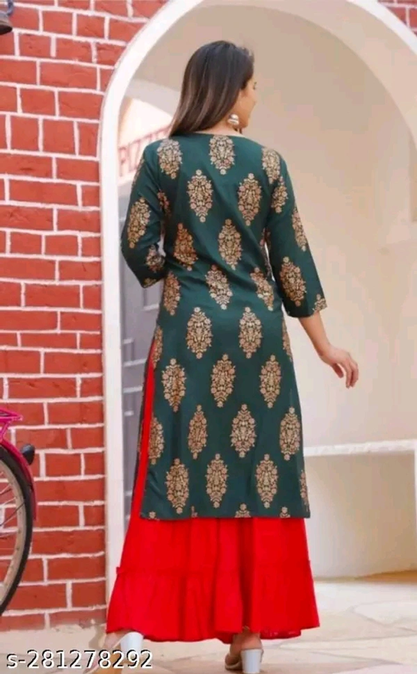 Catalog Name:*Aagam Fashionable Kurtis*Fabric: RayonSleeve Length: Three-Quarter SleevesPattern: EmbellishedCombo of: SingleSizes:XS (Bust Size: 34 in, Size Length: 41 in) S (Bust Size: 36 in, Size Length: 41 in) M (Bust Size: 38 in, Size Length: 41 in) L (Bust Size: 40 in, Size Length: 41 in) XL (Bust Size: 42 in, Size Length: 41 in) XXL (Bust Size: 44 in, Size Length: 41 in) Easy - S, XS