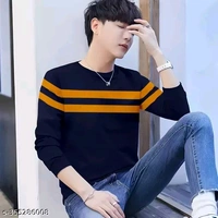Checkout this latest TshirtsProduct Name: * Classy Elegant Men Polyester Tshirts*Fabric: PolycottonSleeve Length: Long SleevesPattern: StripedNet Quantity (N): 1Sizes:S (Chest Size: 36 in, Length Size: 27 in) M (Chest Size: 38 in, Length Size: 27.5 in) L (Chest Size: 40 in, Length Size: 28 in) XL (Chest Size: 42 in, Length Size: 29 in) Men T-shirt || Half Sleeve Tshirt for Men|| Co - S